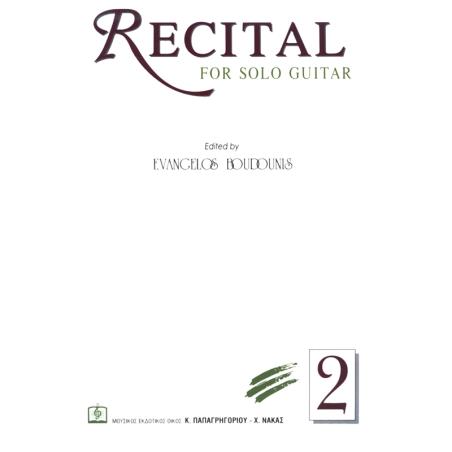 RECITAL FOR SOLO GUITAR 2 - εξωφυλλο