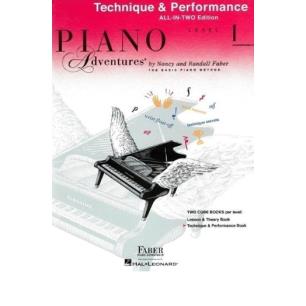 PIANO ADVENTURES ALL IN TWO TECHNIQUE   PERFORMANCE 1 - εξωφυλλο