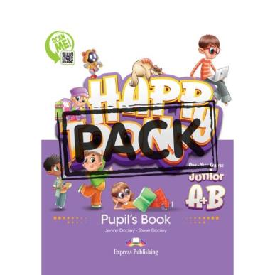HAPPY TOONS ONE YEAR COURSE (JUNIOR A+B) PUPILS BOOK (+ DIGIBOOKS APP) - εξωφυλλο