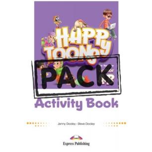 HAPPY TOONS ONE YEAR COURSE (JUNIOR A+B) ACTIVITY BOOK (+ DIGIBOOKS APP) - εξωφυλλο