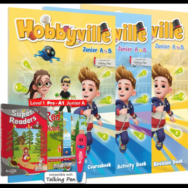 HOBBYVILLE JUNIOR A TO B ΠΑΚΕΤΟ(+REVISION+ S.READERS LEVEL1 +TALKING PEN HOBBYVILLE )