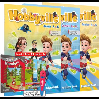 HOBBYVILLE JUNIOR A TO B ΠΑΚΕΤΟ(+REVISION+ S.READERS LEVEL1 +TALKING PEN HOBBYVILLE )