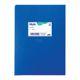 SKAG ΤΕΤΡΑΔΙΑ (SUPER) ΠΛΑΣΤΙΚΑ ΜΠΛΕ 17X25 ΡΙΓΕ 30Φ 80ΓΡ