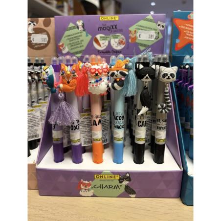  MAGIXX FUN CHARM  ΣΤΥΛΟ GEL ΜΕ ΜΕΛΑΝΙ ΜΠΛΕ ΠΟΥ ΣΒΗΝΕΙ ΑΛΕΠΟΥ