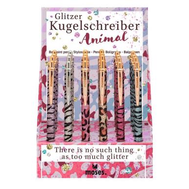  BALLPOINT PEN ANIMAL PRINT DISPLAY