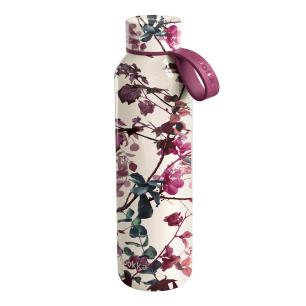 QUOKKA STAINLESS STEEL THERMOS ECRU WITH LEAF DESIGN 630 ML