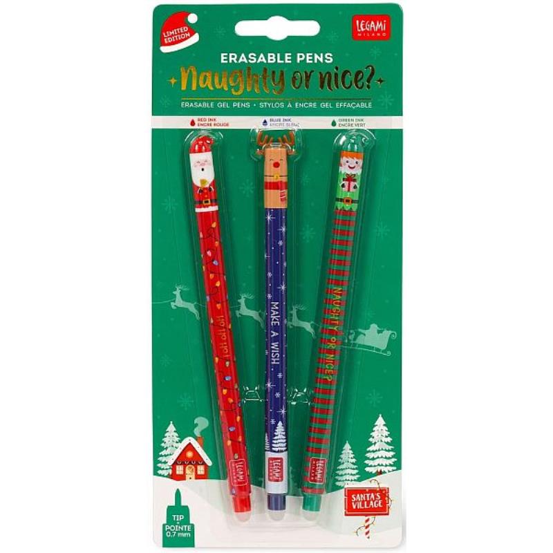 LEGAMI SET OF 3 ERASABLE PENS-NAUGHTY PENS LEGAMI SET OF 3 ERASABLE PENS-NAUGHTY PENS