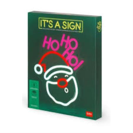 LEGAMI NEON-EFFECT LED SIGN-ITS A SIGN SANTA