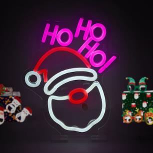 LEGAMI NEON-EFFECT LED SIGN-ITS A SIGN SANTA