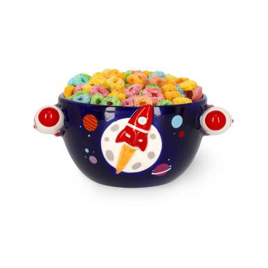 LEGAMI STONEWARE CEREAL BOWL-SPACE EXPLORER