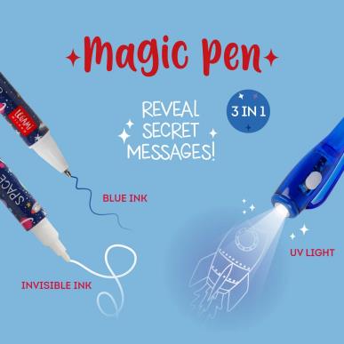 LEGAMI INVISIBLE INK PEN -MAGIC PEN-SPACE EXPLORER
