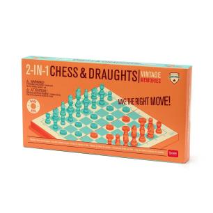 LEGAMI WOODEN CHESS AND DRAUGHTS