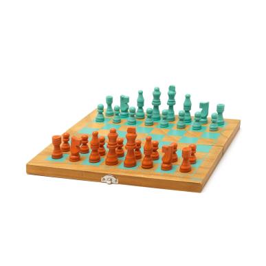 LEGAMI WOODEN CHESS AND DRAUGHTS
