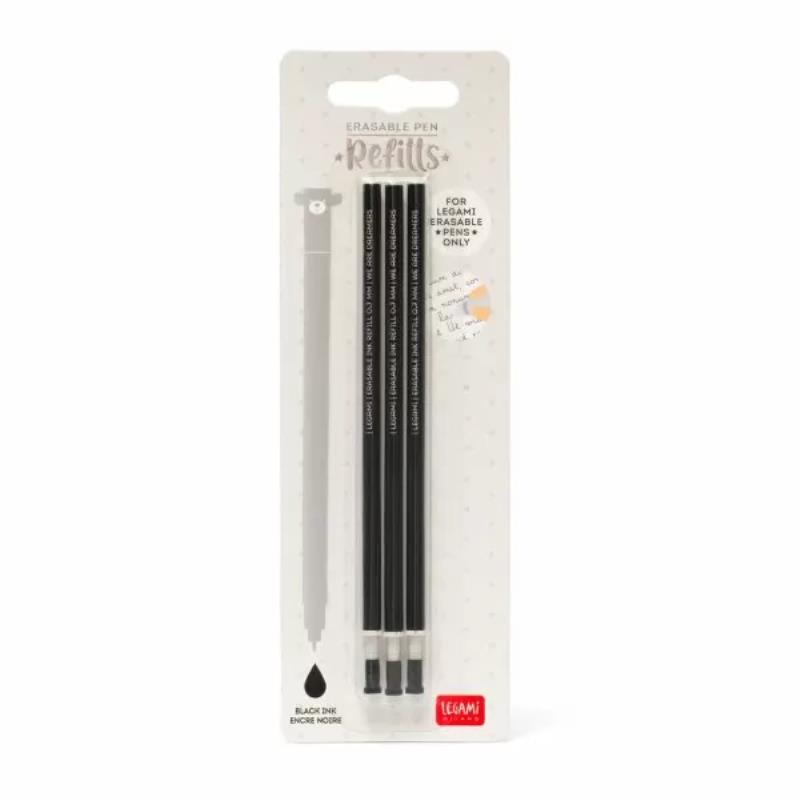 LEGAMI REFIL ERASABLE PEN BLACK 3 PACKS LEGAMI REFIL ERASABLE PEN BLACK 3 PACKS