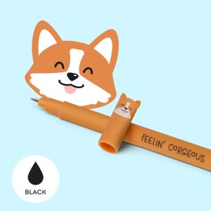 LEGAMI ERASABLE GEL PEN CORGI - BLACK INK