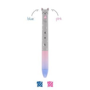 LEGAMI TWO-COLOUR BALLPOINT PEN CLICK AND CLACK CAT