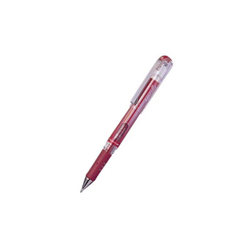 PENTEL HYBRID GEL GRIP METALLIC PEN 1MM-ΚΟΚΚΙΝΟ PENTEL HYBRID GEL GRIP METALLIC PEN 1MM-ΚΟΚΚΙΝΟ
