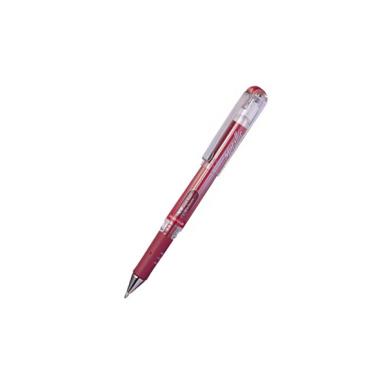 PENTEL HYBRID GEL GRIP METALLIC PEN 1MM-ΚΟΚΚΙΝΟ