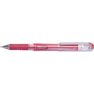 PENTEL HYBRID GEL GRIP METALLIC PEN 1MM-ΚΟΚΚΙΝΟ