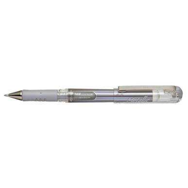 PENTEL HYBRID GEL GRIP METALLIC PEN 1MM-ΑΣΠΡΟ