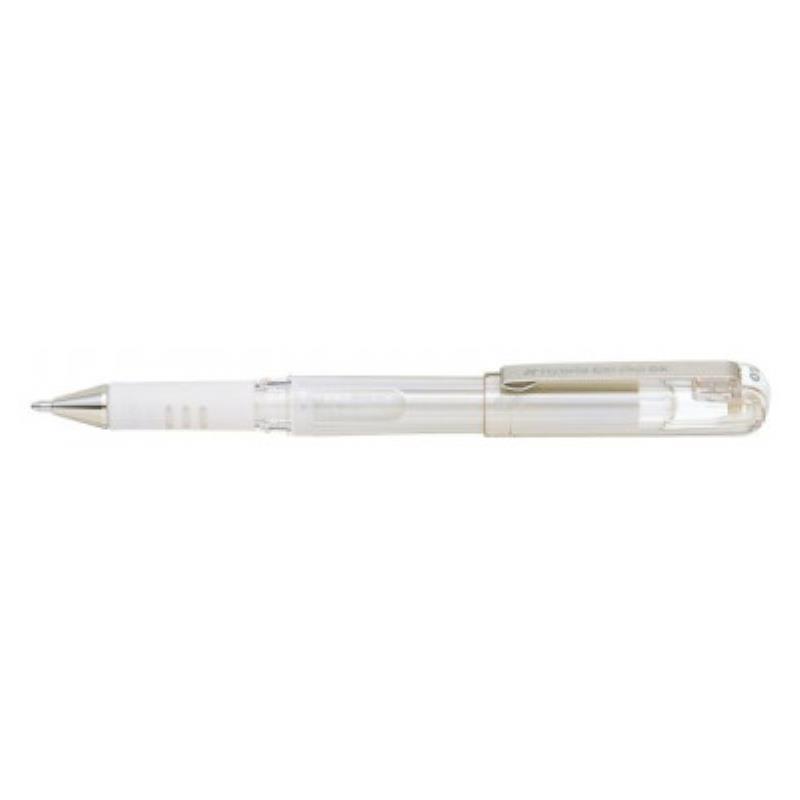 PENTEL HYBRID GEL GRIP METALLIC PEN 1MM-ΑΣΠΡΟ