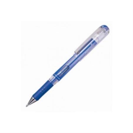 PENTEL HYBRID GEL GRIP METALLIC PEN 1MM-ΜΠΛΕ