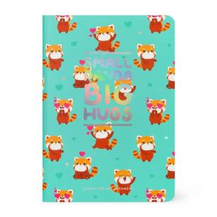 LEGAMI ΣΗΜΕΙΩΜΑΤΑΡΙΟ A6 (9X13.5) ΜΕ ΓΡΑΜΜΕΣ - QUADERNO SMALL LINED BOTEBOOK - RED PANDA