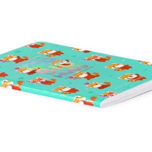 LEGAMI ΣΗΜΕΙΩΜΑΤΑΡΙΟ A6 (9X13.5) ΜΕ ΓΡΑΜΜΕΣ - QUADERNO SMALL LINED BOTEBOOK - RED PANDA