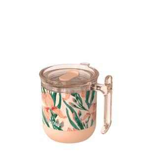 QUOKKA ΚΟΥΠΑ ΘΕΡΜΟΣ DROP SAFE FLORAL PEACH  -260ML
