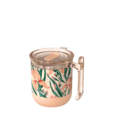 QUOKKA ΚΟΥΠΑ ΘΕΡΜΟΣ DROP SAFE FLORAL PEACH  -260ML