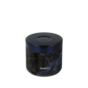 QUOKKA ΔΟΧΕΙΟ ΦΑΓΗΤΟΥ ΑΝΟΞΕΙΔΩΤΟ ΘΕΡΜΟΣ  BLACK MARBEL 600ML