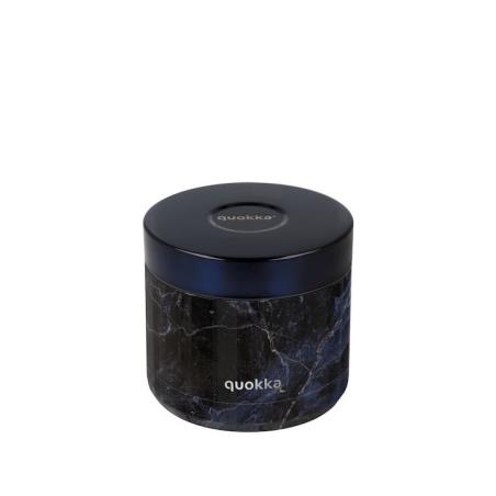 QUOKKA ΔΟΧΕΙΟ ΦΑΓΗΤΟΥ ΑΝΟΞΕΙΔΩΤΟ ΘΕΡΜΟΣ  BLACK MARBEL 600ML