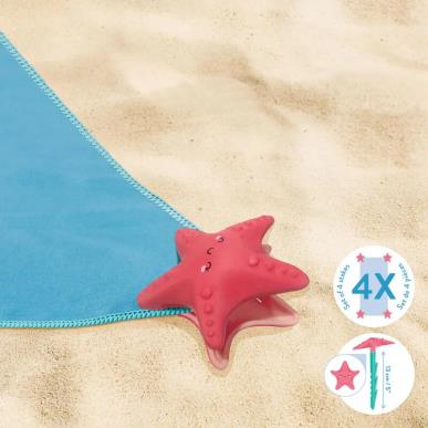 LEGAMI- BEACH TOWEL ANCHORS STAKES-STARFISH
