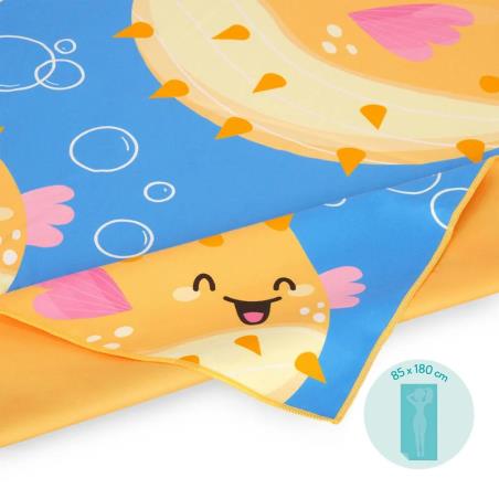 LEGAMI-BEACH TOWELL-PUFFERFISH