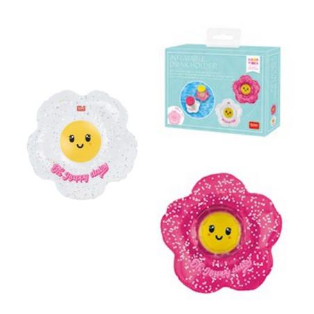 LEGAMI-SET OF 2 INFLATABLE DRINK HOLDERS-DAISY