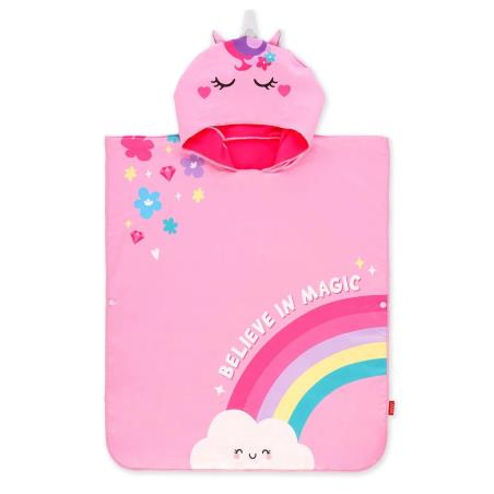 LEGAMI-TOWELLING PONCHO FOR KIDS-UNICORN