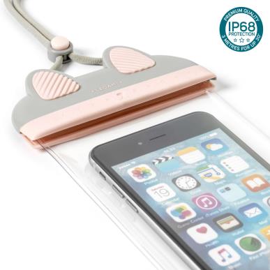 LEGAMI-WATERPROOF PHONE POUCH- KITTY