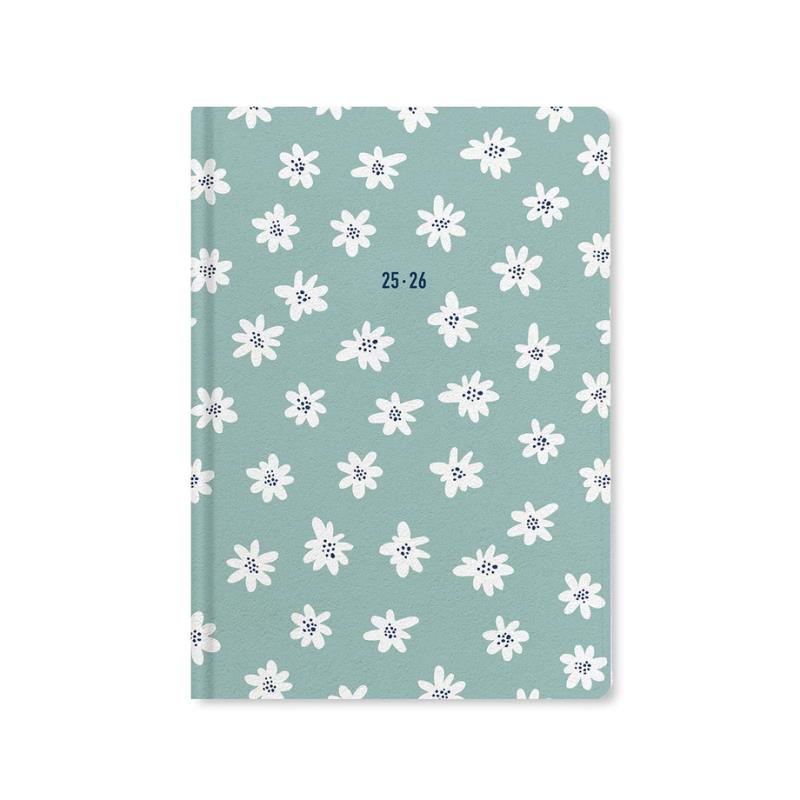 LETSS OF LONDON-ΑΚΑΔΗΜΑΪΚΟ ΗΜΕΡΟΛΟΓΙΟ DAISIES A5 ΕΒΔΟΜΑΔΙΑΙΟ-ΠΟΛΥΓΛΩΣΣΟ 2025-2026