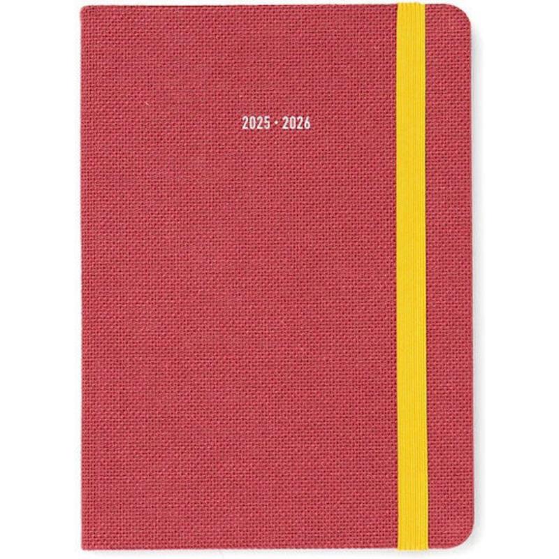 LETTS OF LONDON-ACADEMIC DAILY PLANNER-ΠΟΛΥΓΛΩΣΣΟ ΑΚΑΔΗΜΑΪΚΟ ΗΜΕΡΟΛΟΓΙΟ ΣΕ ΚΟΚΚΙΝΟ ΧΡΩΜΑ