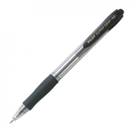 PILOT ΣΤΥΛΟ SUPER GRIP 1.0mm MEDIUM ΜΑΥΡΟ