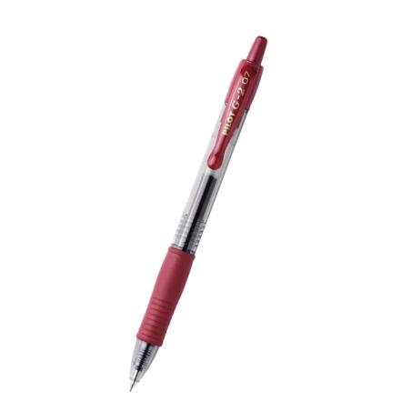 PILOT ΣΤΥΛΟ G-2 0.7mm ΣΚΟΥΡΟ ΚΟΚΚΙΝΟ