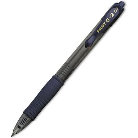 PILOT ΣΤΥΛΟ G-2 0.7mm ΣΚΟΥΡΟ ΜΠΛΕ
