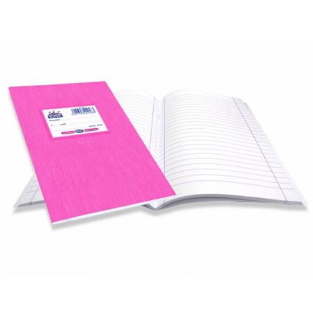 SKAG ΤΕΤΡΑΔΙΟ  (SUPER) ΠΛΑΣΤΙΚΟ ΦΟΥΞΙΑ 17X25 ΡΙΓΕ 50Φ 80ΓΡ
