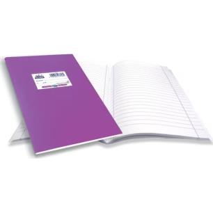 SKAG ΤΕΤΡΑΔΙΟ (SUPER)ΠΛΑΣΤΙΚΟ ΜΩΒ 17X25 ΡΙΓΕ 50Φ 80ΓΡ