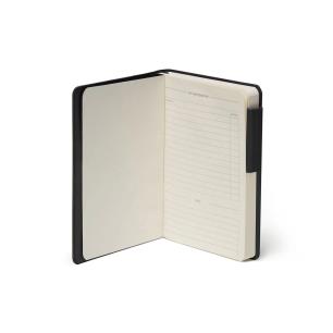 LEGAMI-SMALL LINED NOTEBOOK-BLACK