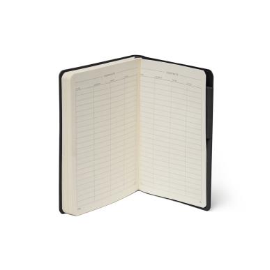 LEGAMI-SMALL LINED NOTEBOOK-BLACK