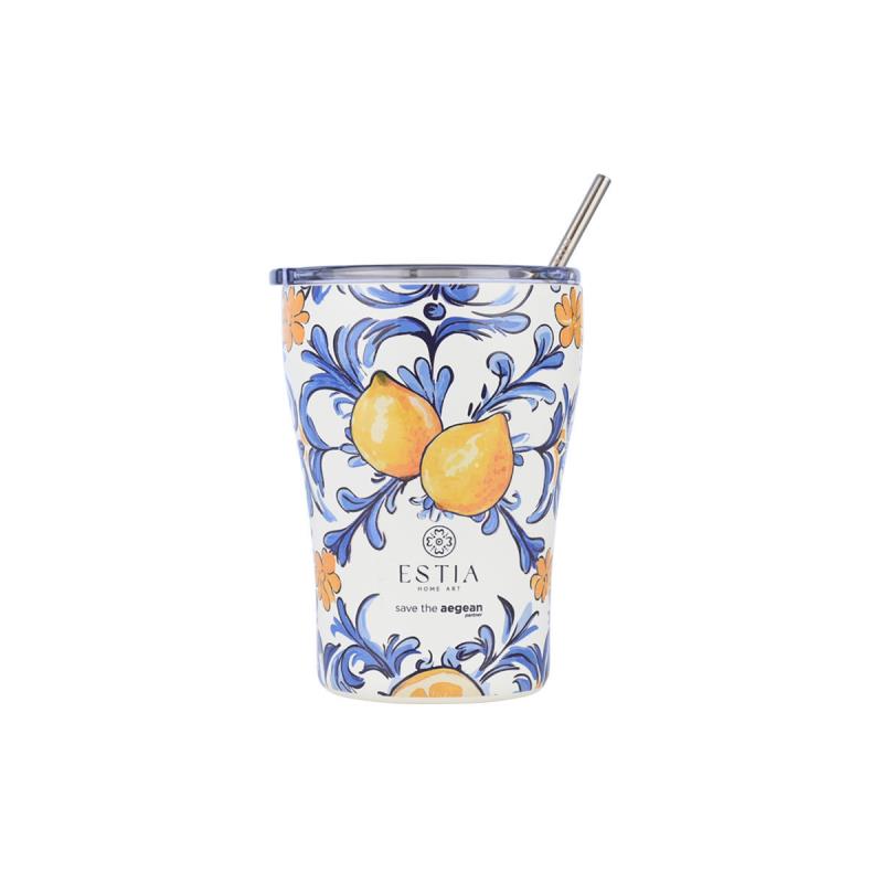 ESTIA ΘΕΡΜΟΣ COFFEE MUG SAVE THE AEGEAN 350ml AMALFI COAST ESTIA ΘΕΡΜΟΣ COFFEE MUG SAVE THE AEGEAN 350ml AMALFI COAST