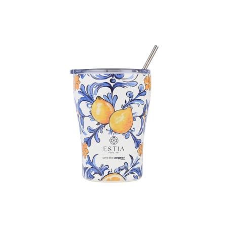 ESTIA ΘΕΡΜΟΣ COFFEE MUG SAVE THE AEGEAN 350ml AMALFI COAST
