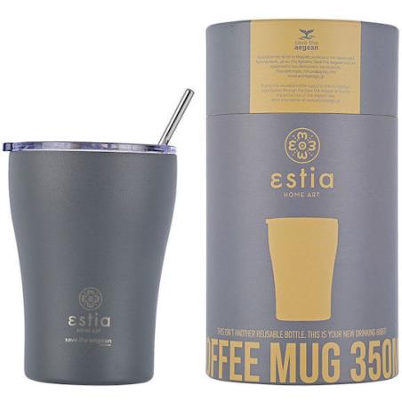ESTIA COFFEE MUG SAVE THE AEGEAN 350ML FJORD GREY