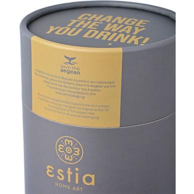 ESTIA COFFEE MUG SAVE THE AEGEAN 350ML FJORD GREY